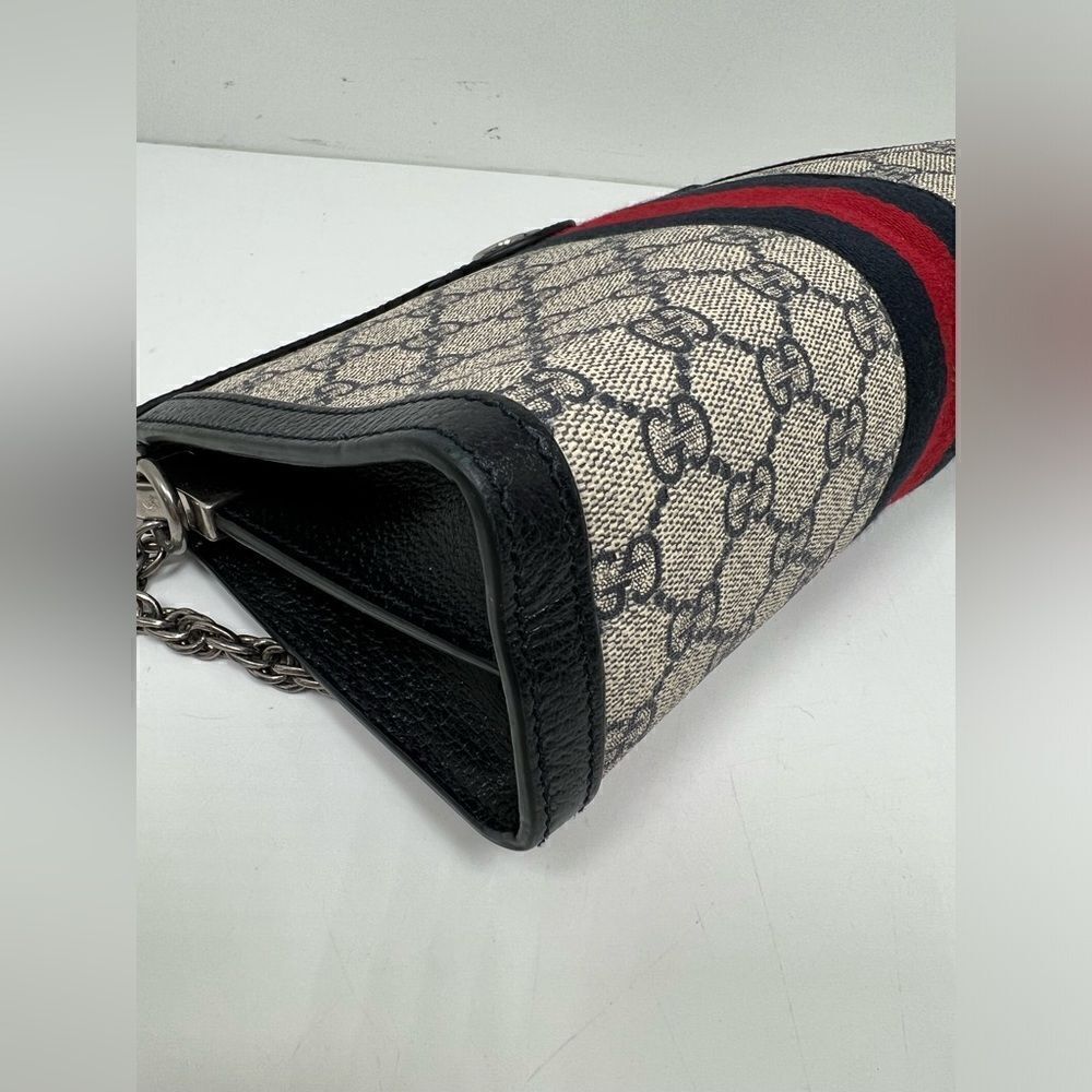 Gucci Ophidia Medium Shoulder Bag GG Supreme Chain Strap - Picture 12 of 12